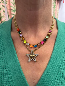 Layered Star POP Necklace in Gold