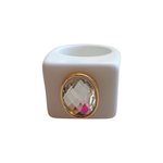Load image into Gallery viewer, Glitzy Gal Ring in White
