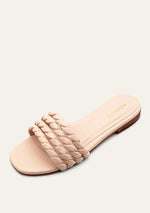 Load image into Gallery viewer, Corcovado Twisted Strap Slide in Nude
