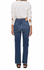 Load image into Gallery viewer, Daphne High Rise Stovepipe Jean in Port of Call
