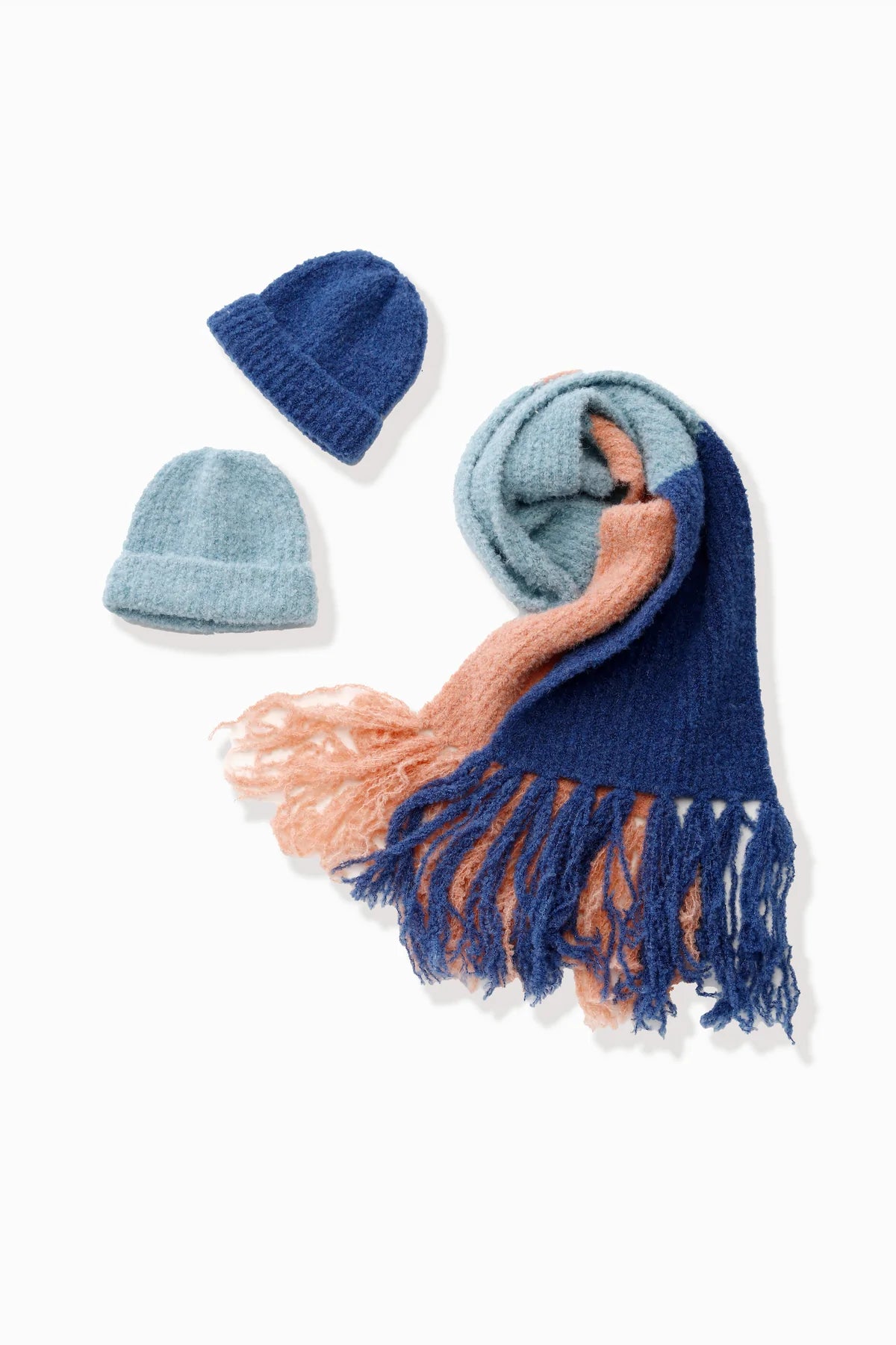 Fuzzy Beanie in Blue