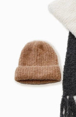 Load image into Gallery viewer, Fuzzy Beanie in Tan
