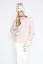 Load image into Gallery viewer, Little Heart Pom Hat in Cotton Candy
