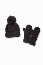 Load image into Gallery viewer, Hand Knit Basic Mittens in Black
