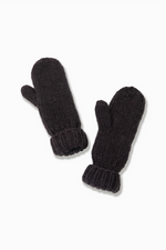 Load image into Gallery viewer, Hand Knit Basic Mittens in Black
