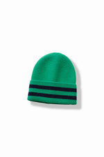 Load image into Gallery viewer, Striped Beanie in Green/Navy
