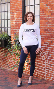 Survivor Sweater- 25% of each sale goes to Runway For Recovery