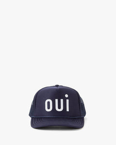 Oui Trucker Hat in Navy