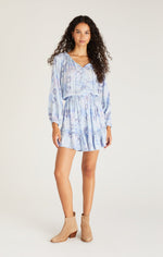 Load image into Gallery viewer, Montecito Floral Dress in Blue Bird
