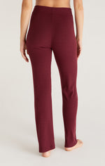 Load image into Gallery viewer, Show Me Some Flare Rib Pant in Garnet
