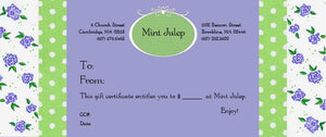 Mint Julep Gift Certificate