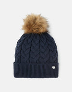 Load image into Gallery viewer, Elena Cable Hat in French Navy
