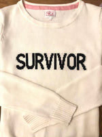 Load image into Gallery viewer, Survivor Sweater- 25% of each sale goes to Runway For Recovery
