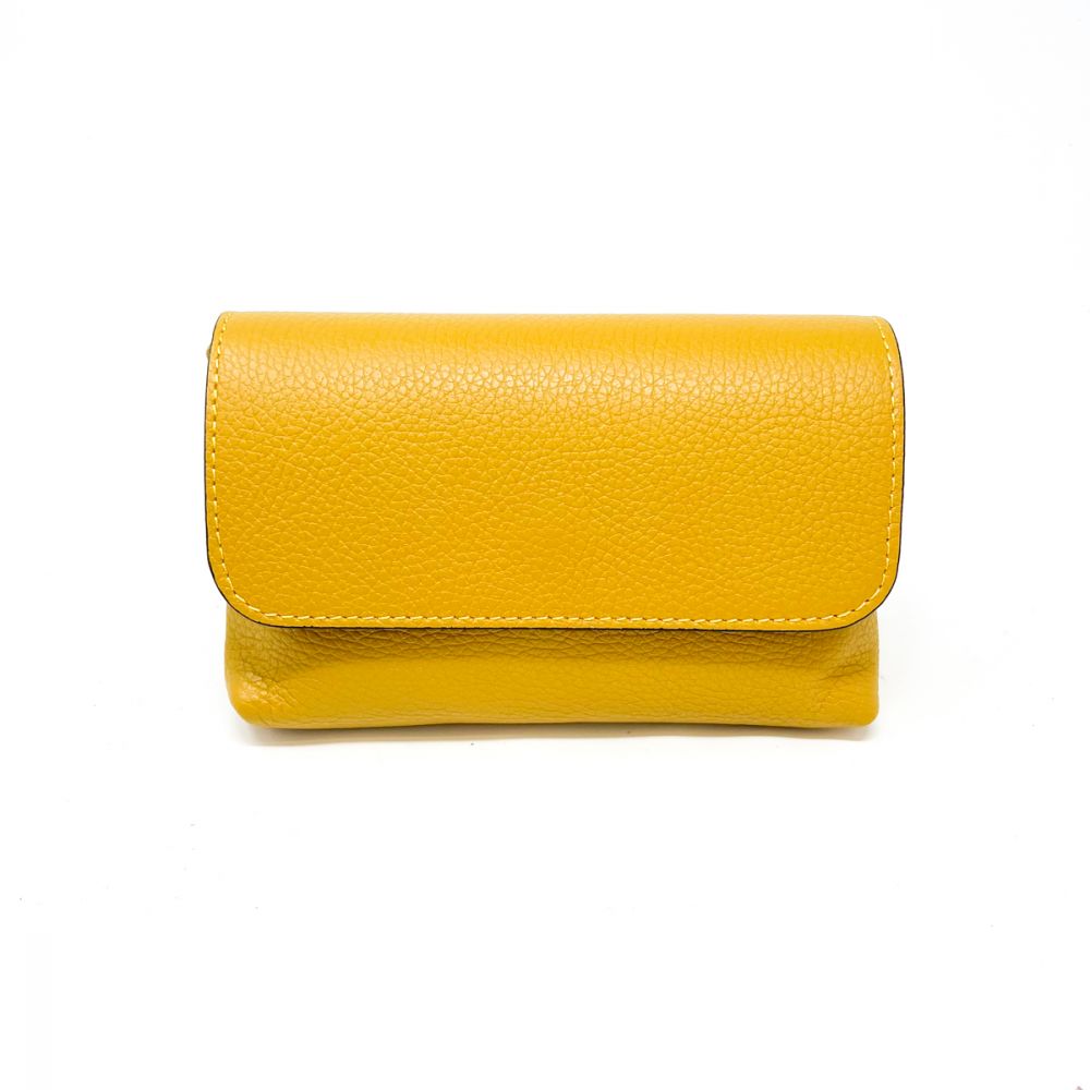 Small Foldover Bag in Mustard