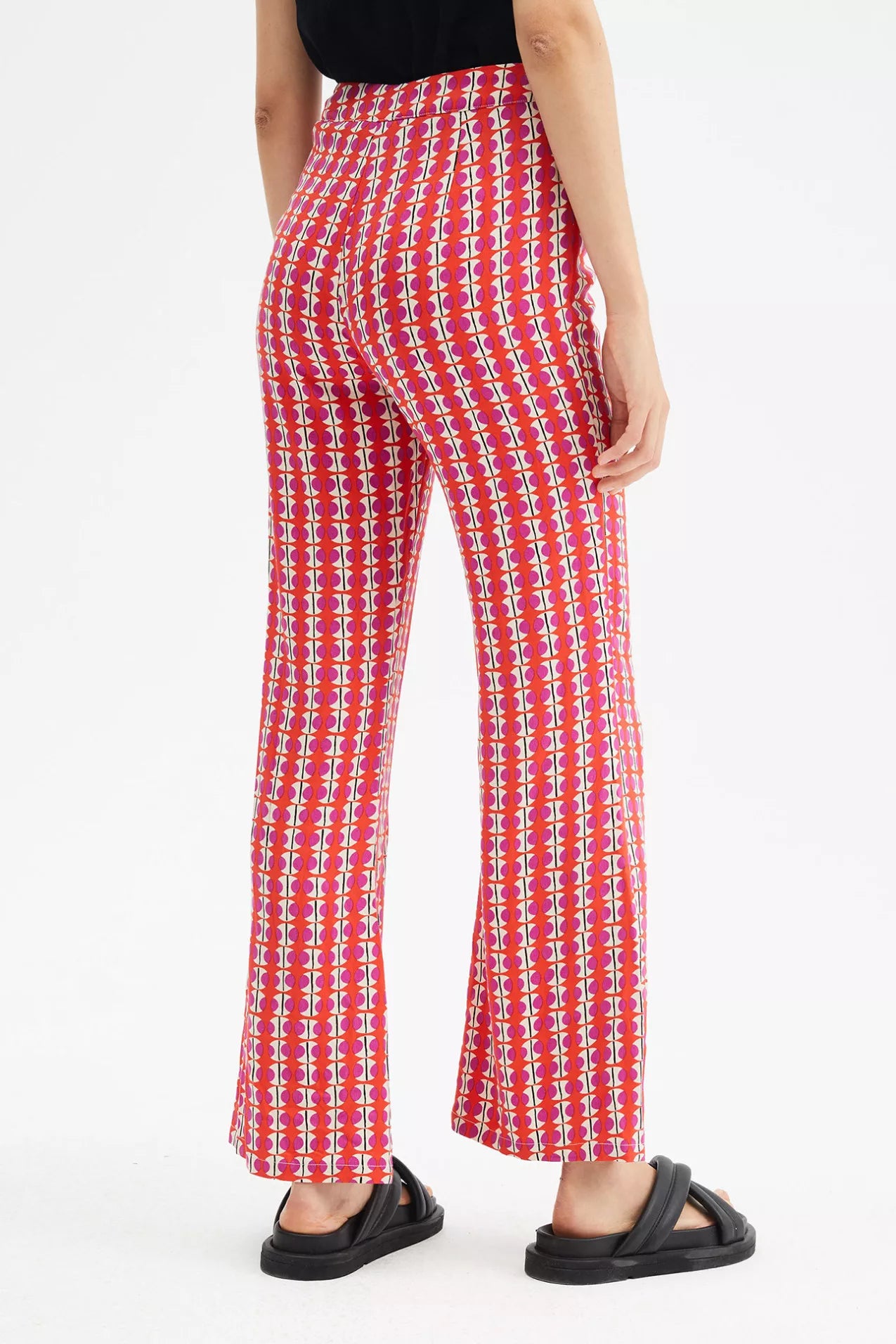 Geometric Print  Mid-Rise Trouser in Zambeze