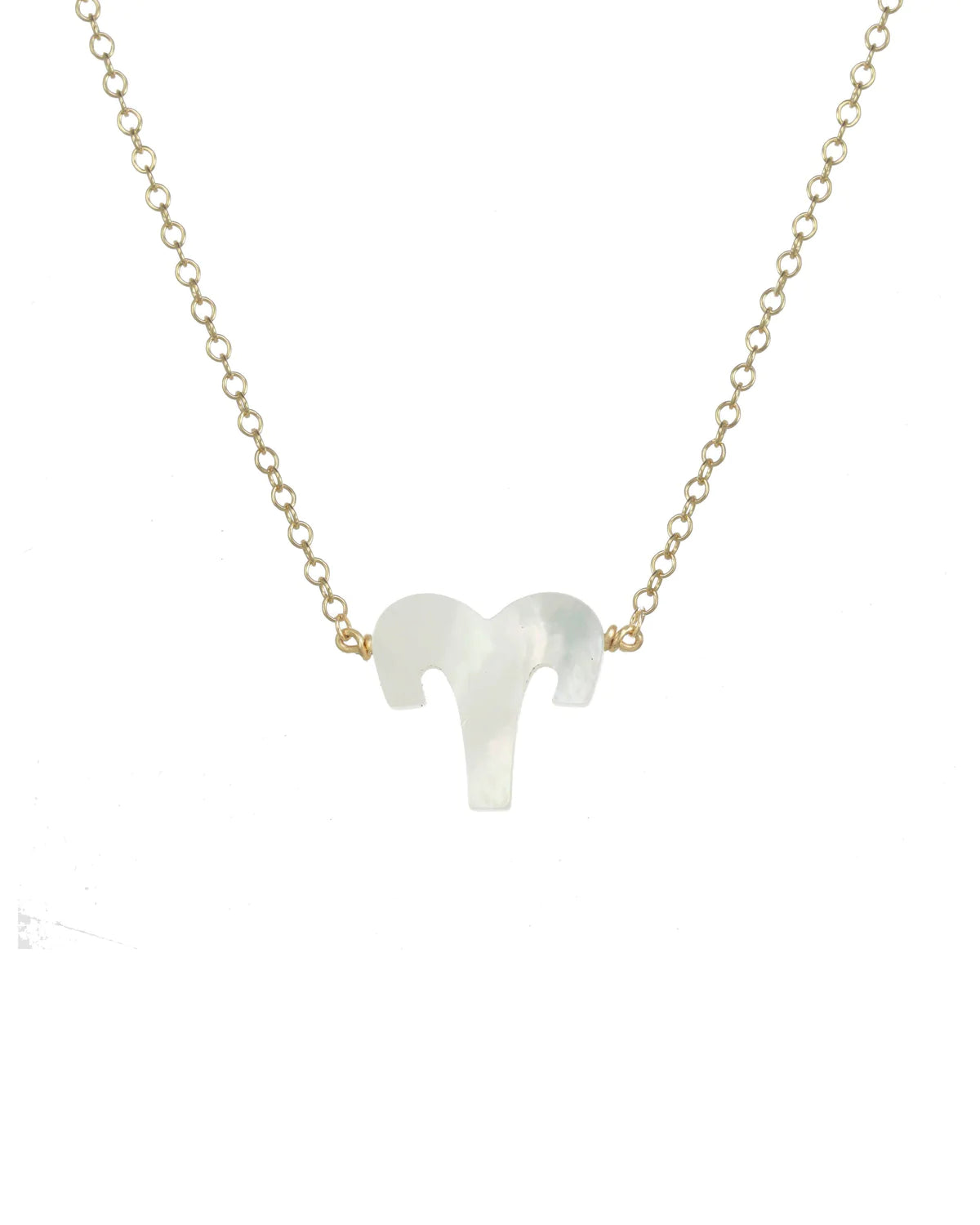 Aries Necklace in MOP/Gold