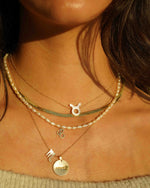 Load image into Gallery viewer, Taurus Necklace in MOP/Gold
