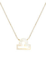 Load image into Gallery viewer, Libra Necklace in MOP/ Gold

