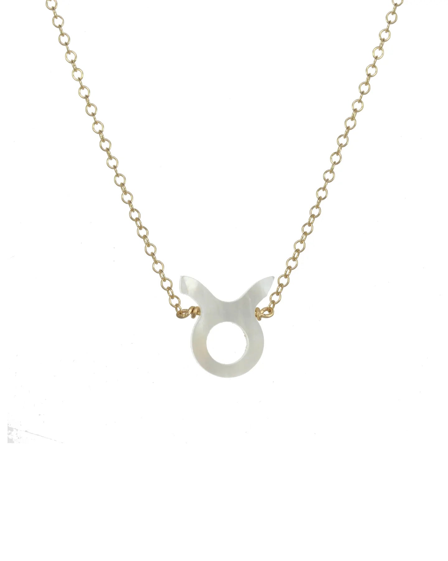 Taurus Necklace in MOP/Gold